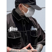 ストリート Chicano プリント シャツ T1681