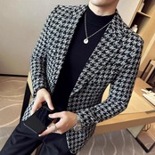houndstooth suit jacket 00053