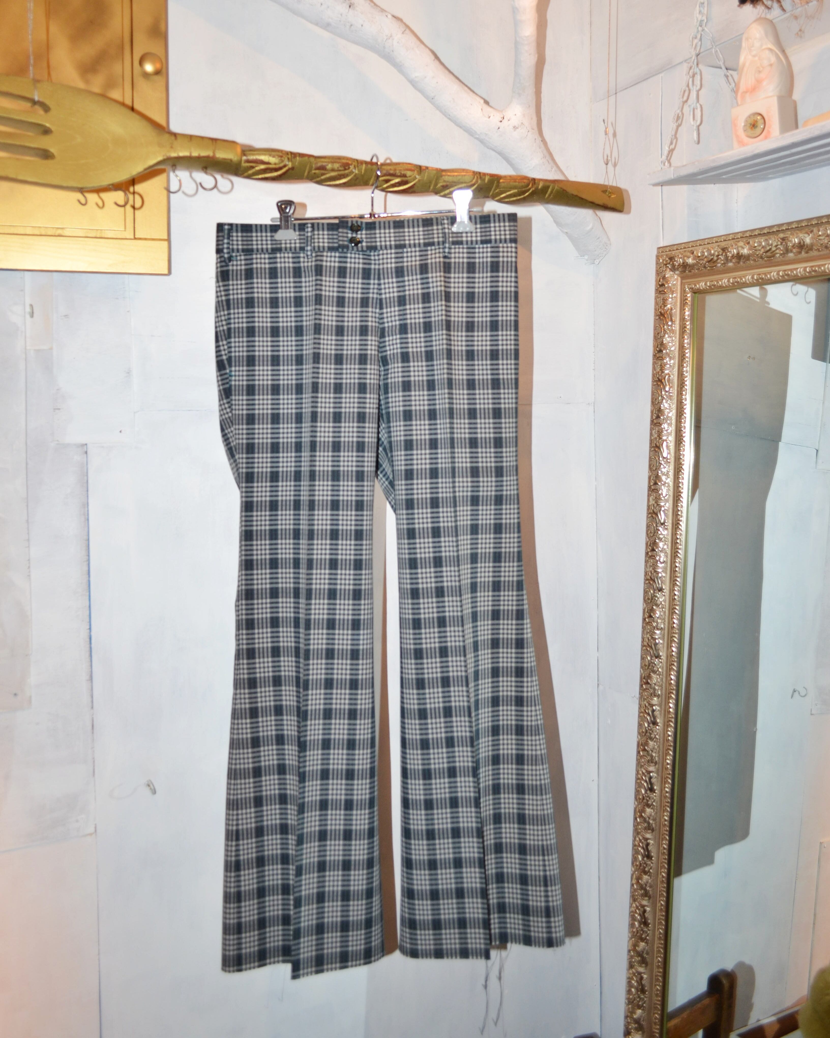 1970's チェック柄ダンディスラックス