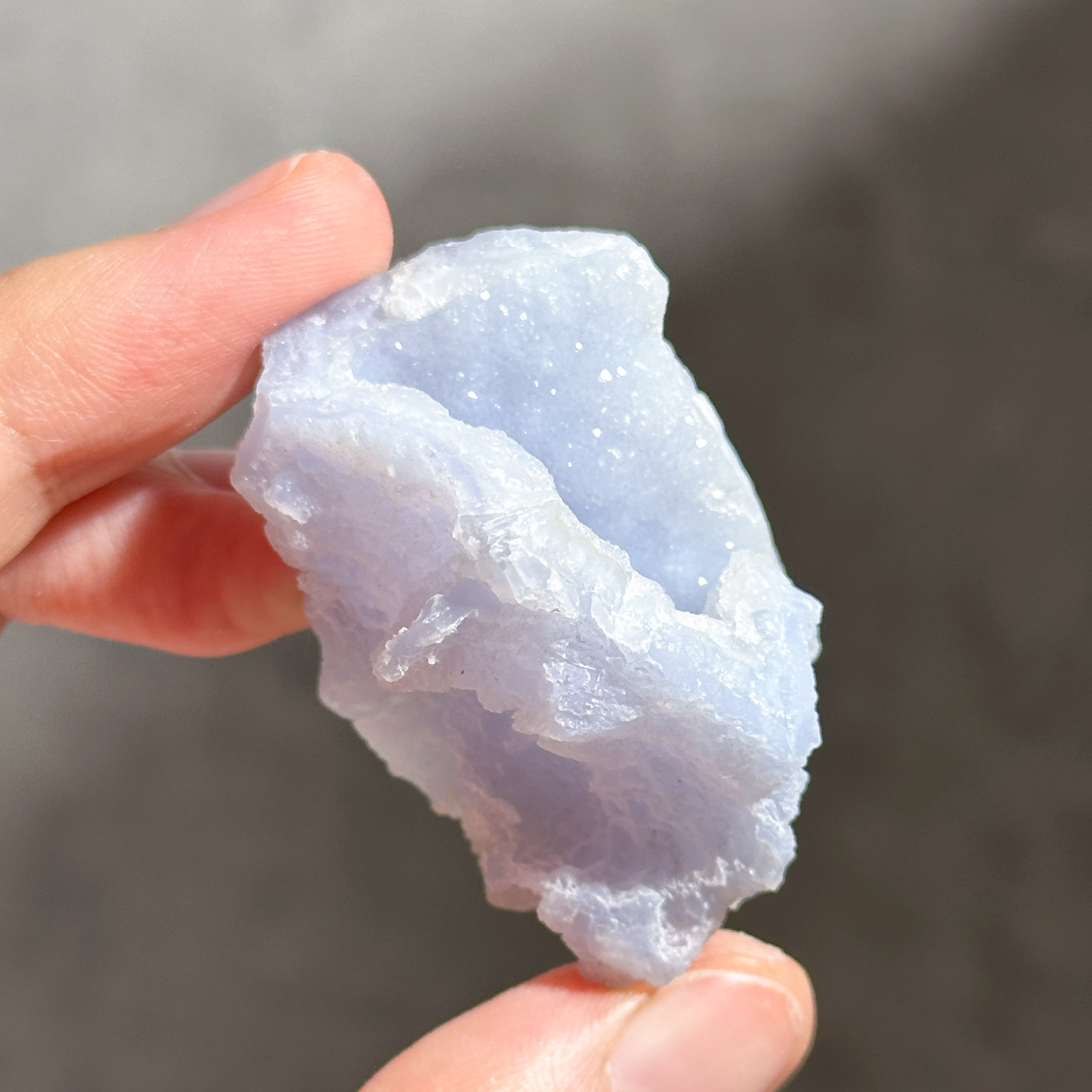 ブルーカルセドニー 原石12◇ Blue Chalcedony ◇天然石・鉱物