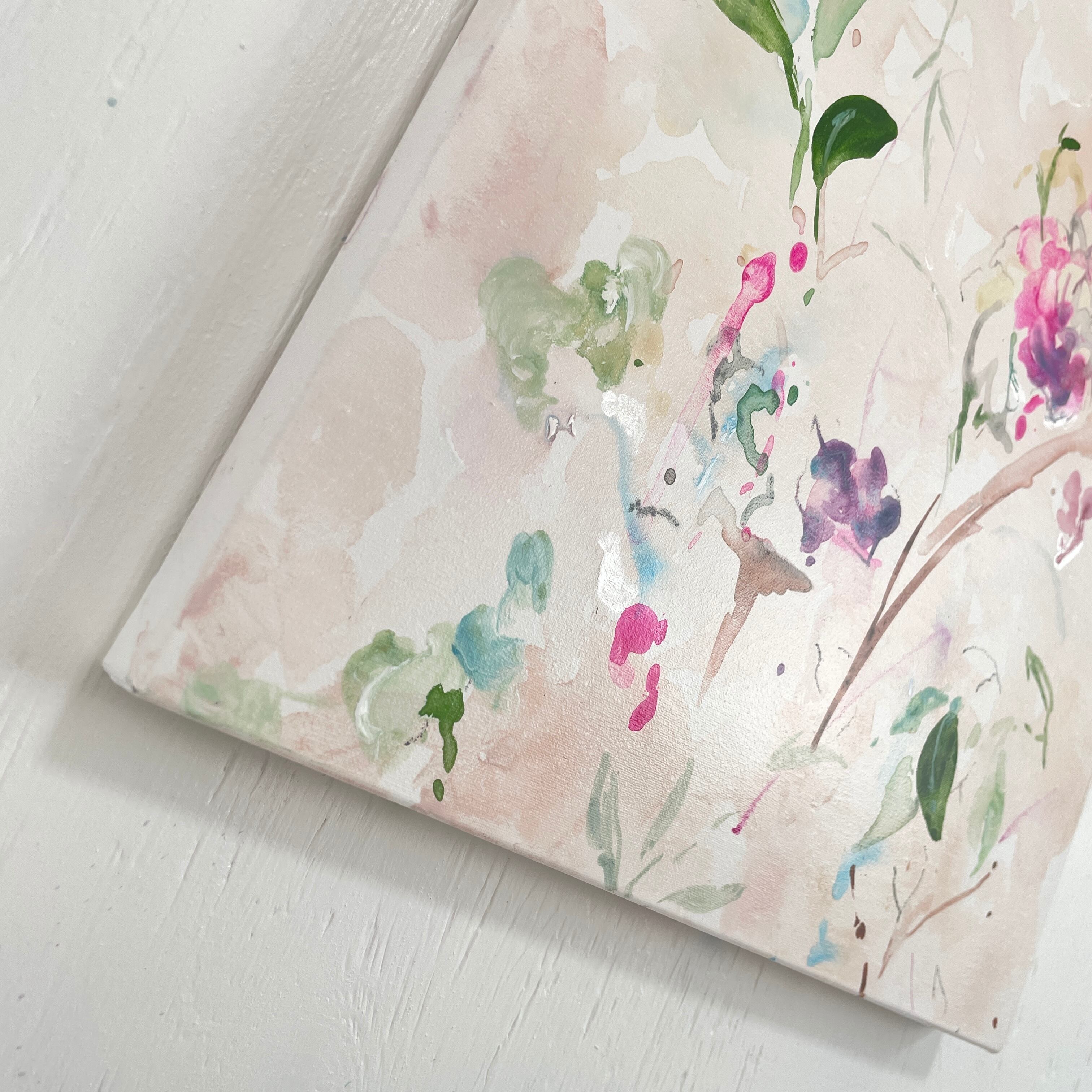 Dancing flowers No.153 − 花の抽象画（原画・一点物） | Ikumi