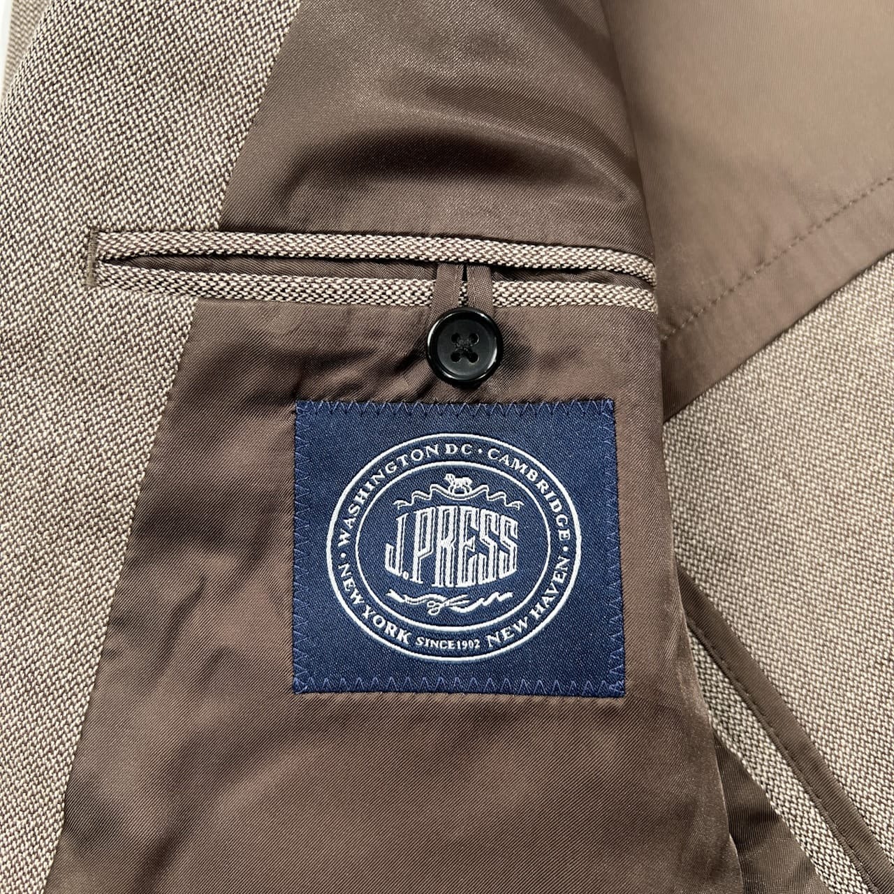 J.PRESS ジェイプレス シルク&リネン混 段返3B テーラードジャケット ブレザー サイズ 98-90-180 AB7 /メンズ/オンワード樫山