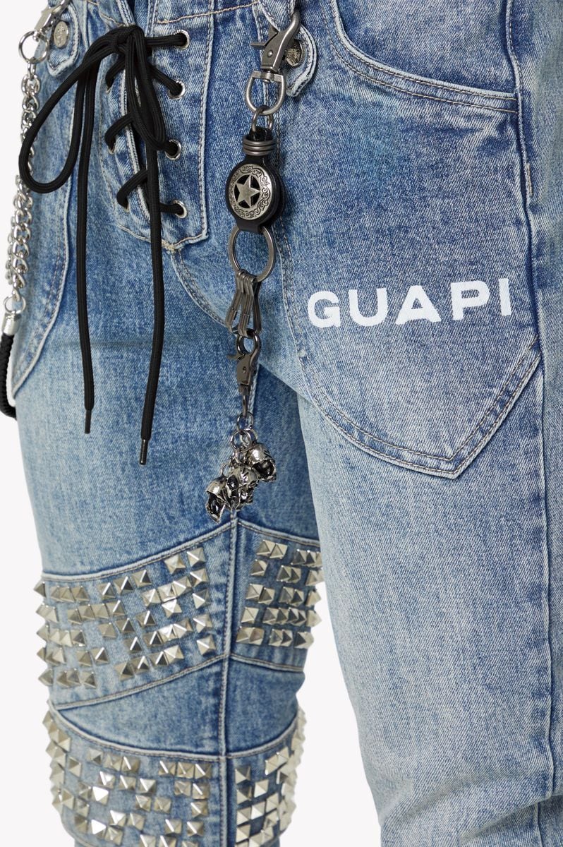 GUAPI】Aqua Blue Warpath Denim szie:28 | WAVY OKINAWA