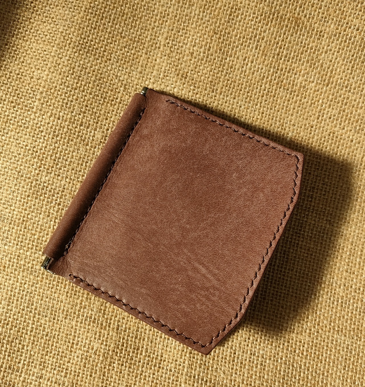 【ワケあり】マヤベリーのマネークリップウォレット 【ダークブラウン】の画像01