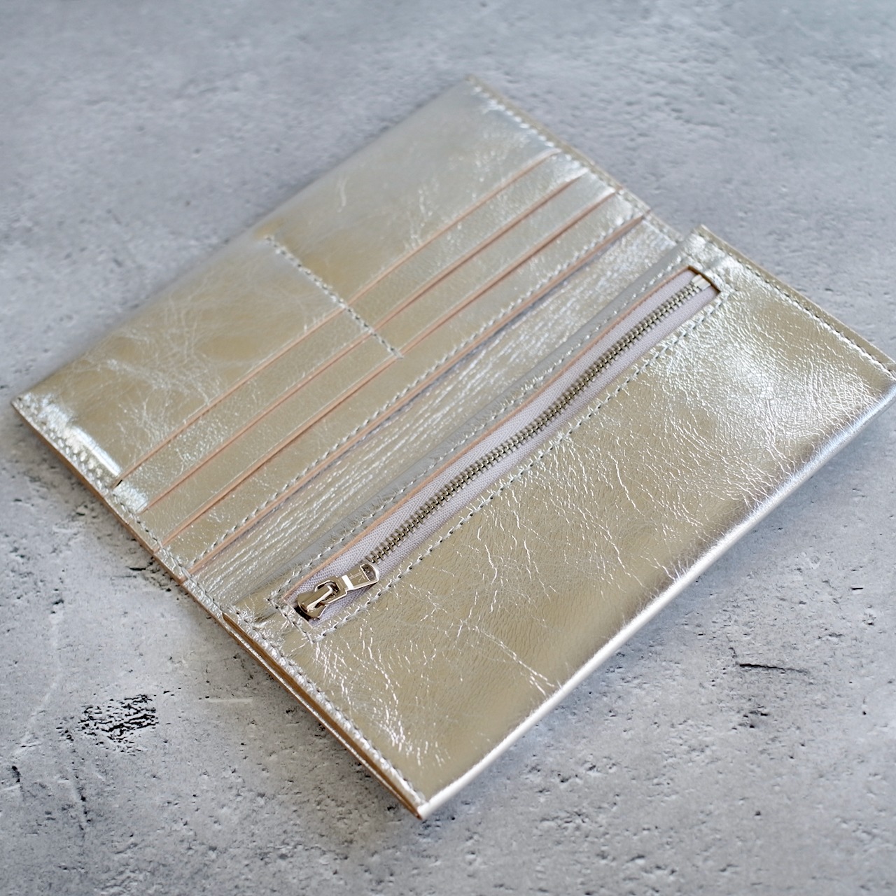 SS LONG WALLET 02 SILVER