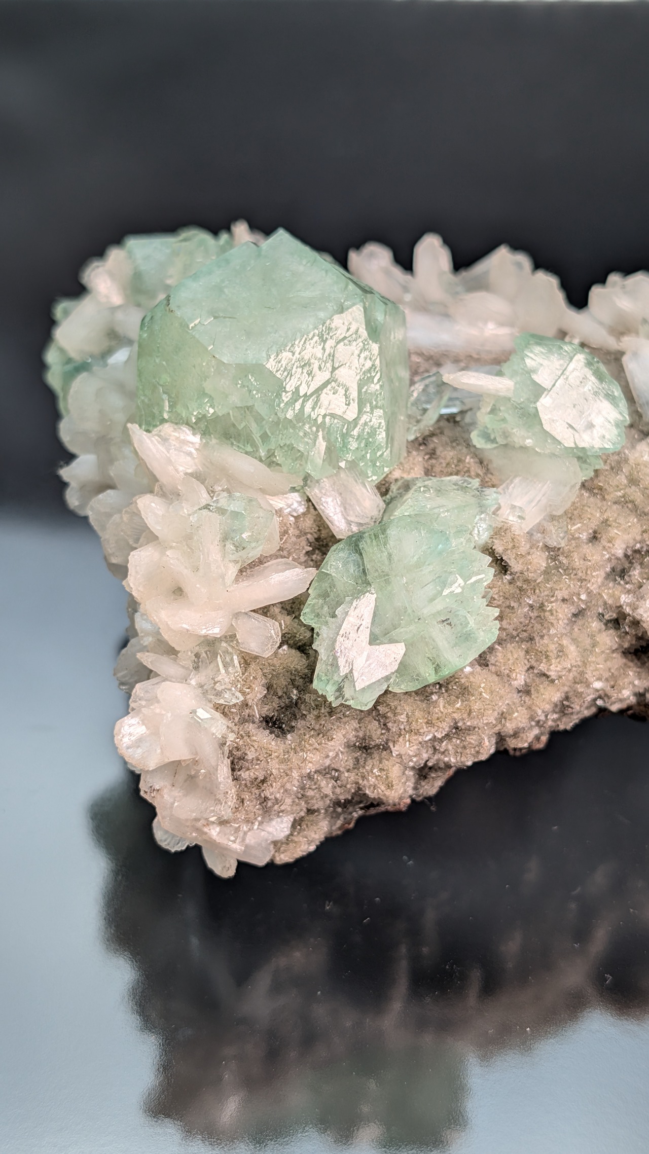 【sana様専用※ラブラドプレゼント】グリーンアポフィライト /スティルバイト  Pashan Hills, Maharashtra, India  R5-5500715