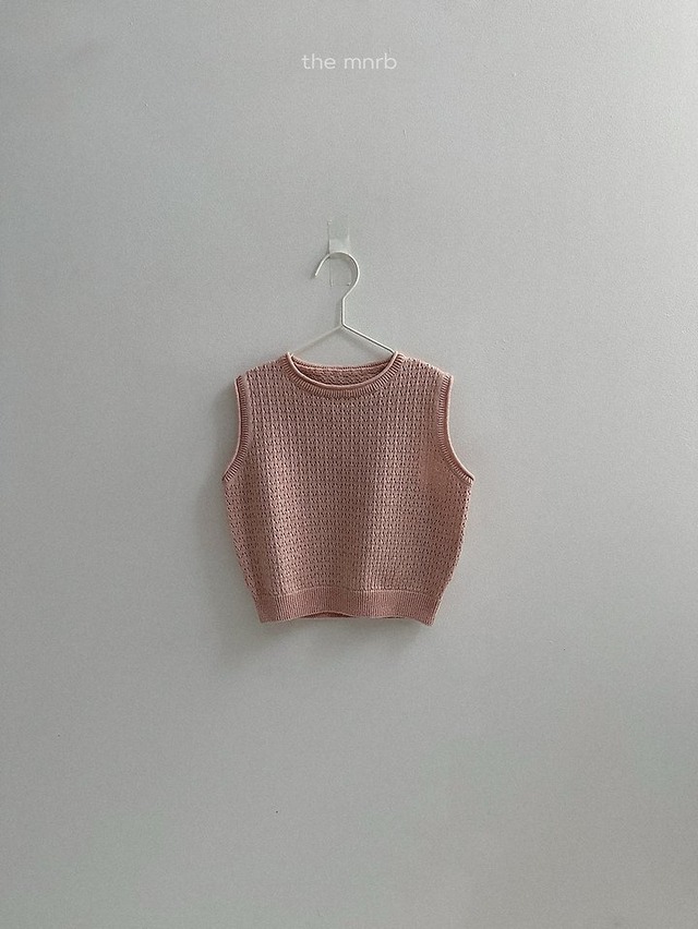 minirobe26su_Eyelet Knit Vest
