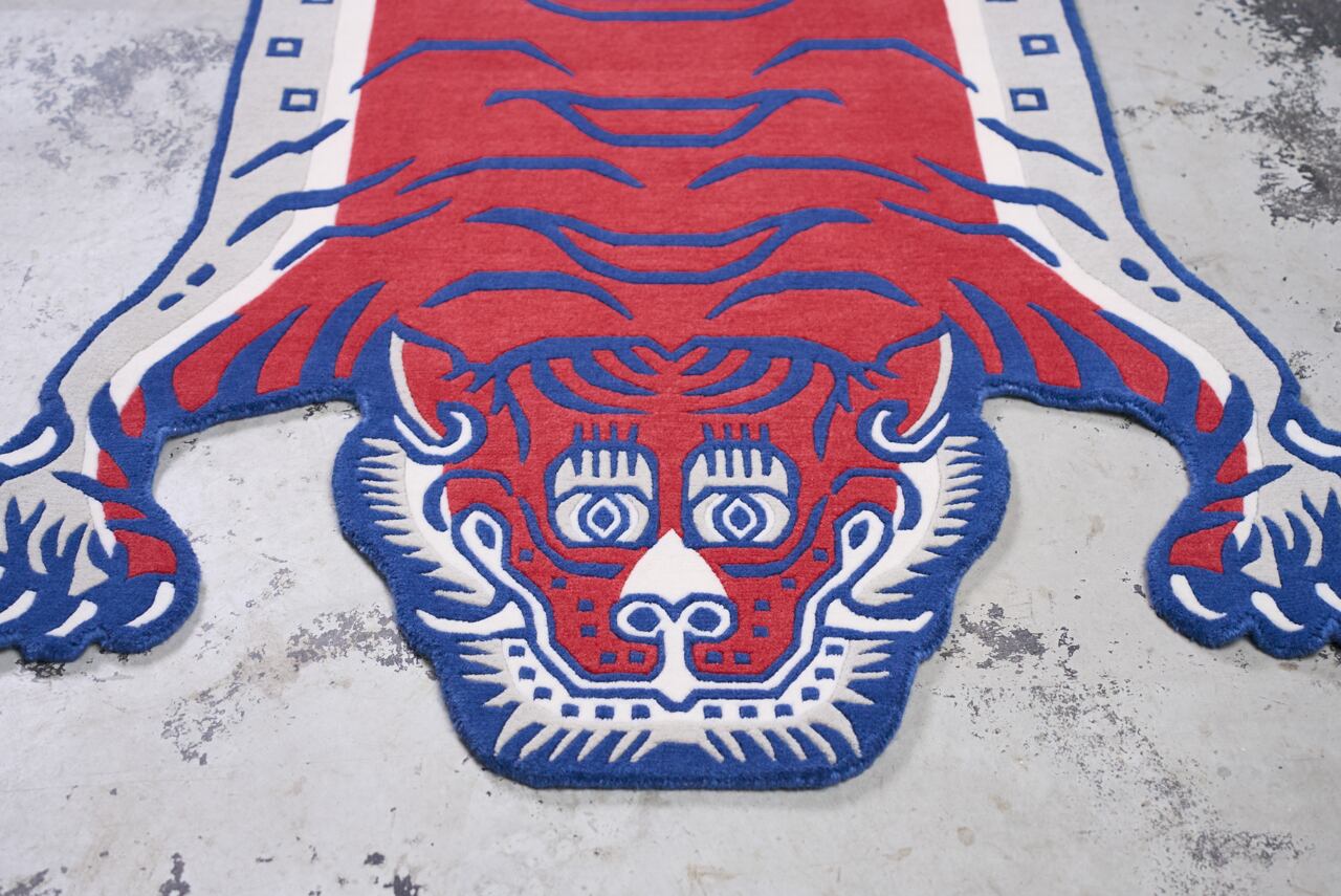 Tibetan Tiger Rug 《Lサイズ•ウール・オリジナル3・ブレイブリーオブ