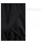 Cross-hem fashion T-shirt (ME104)