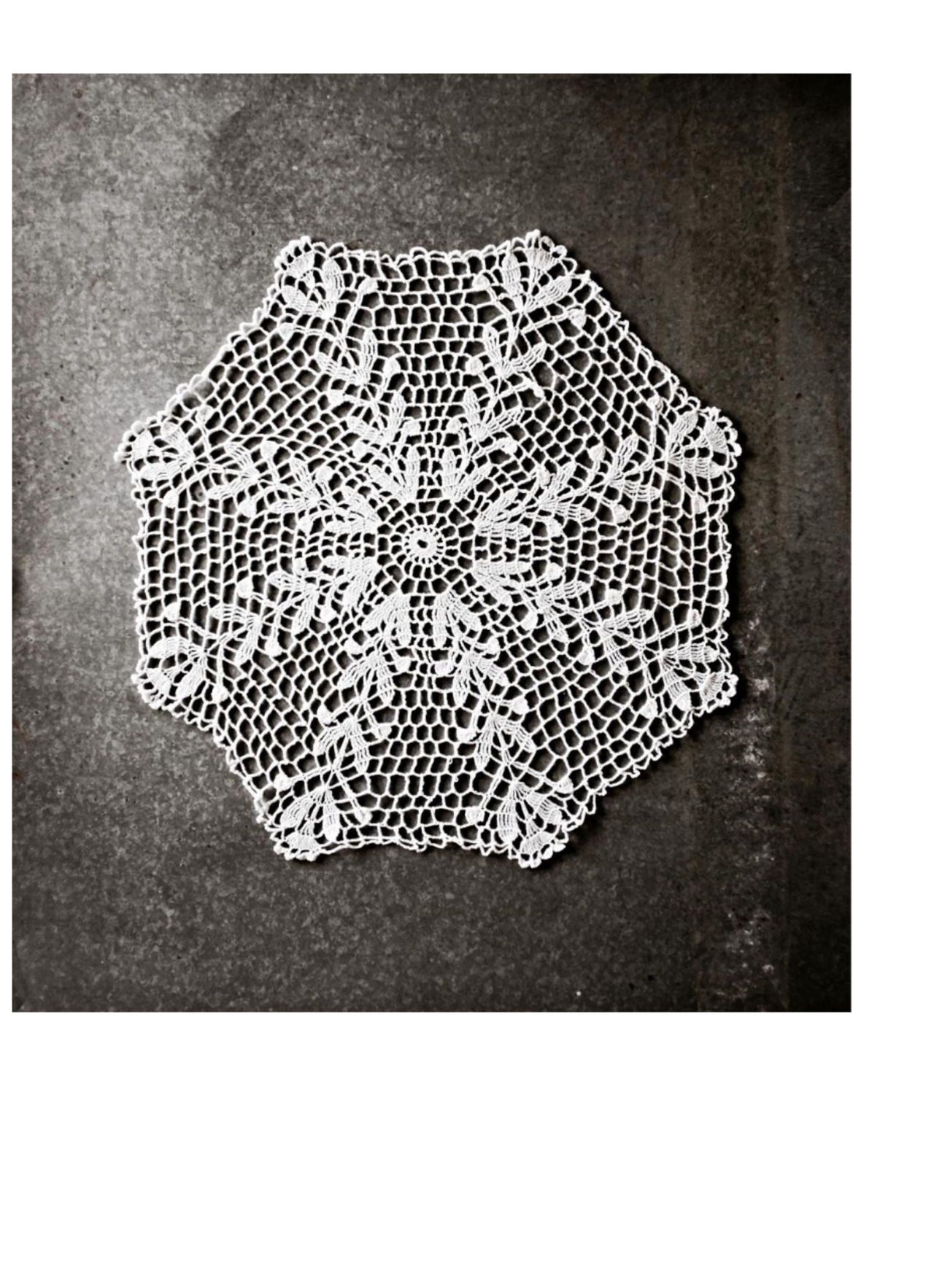 フランス リネン 36c 幾何学の愛好者へ ハ長調的レースドイリーb ヴィンテージ