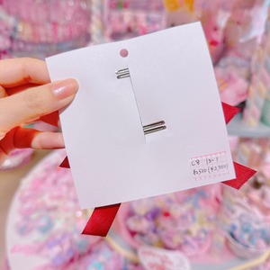 【C8】13-1みつあみリボンツインヘアクリップ