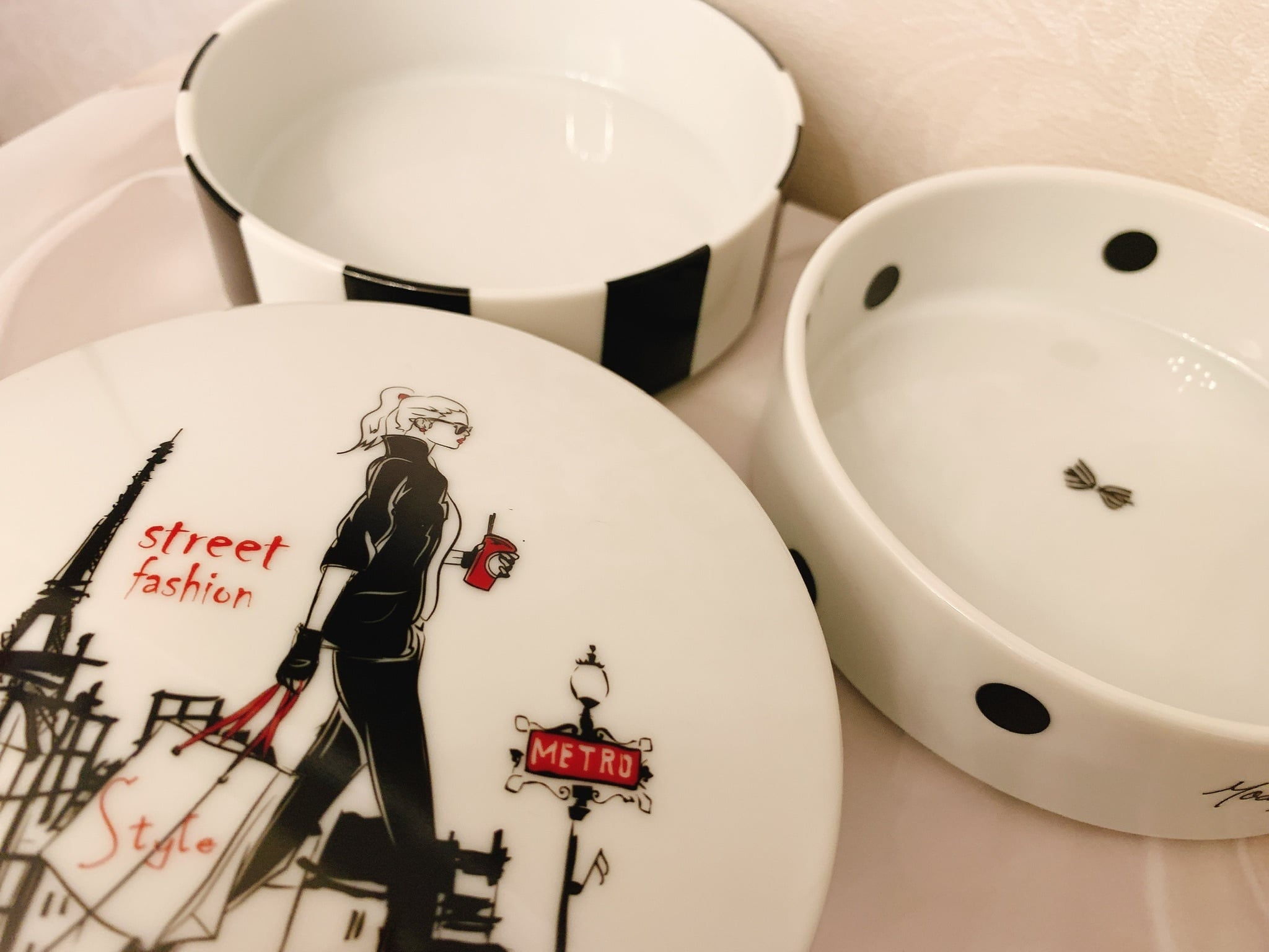 3段お重　　ポーセラーツ お雛祭り準備に♡即納可能】 ポーセラーツ 三段お重