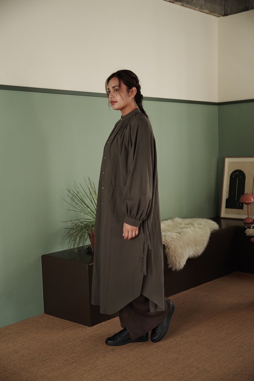 Cotton Cash Gathered Dress