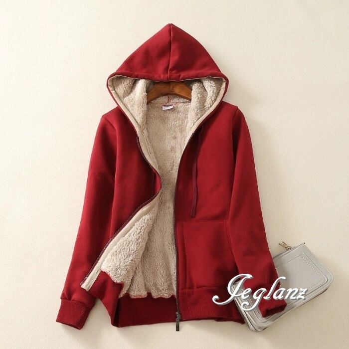 5色 パーカー フーディ インナーボア ジップ ユニセックス ♪(MB037)τ