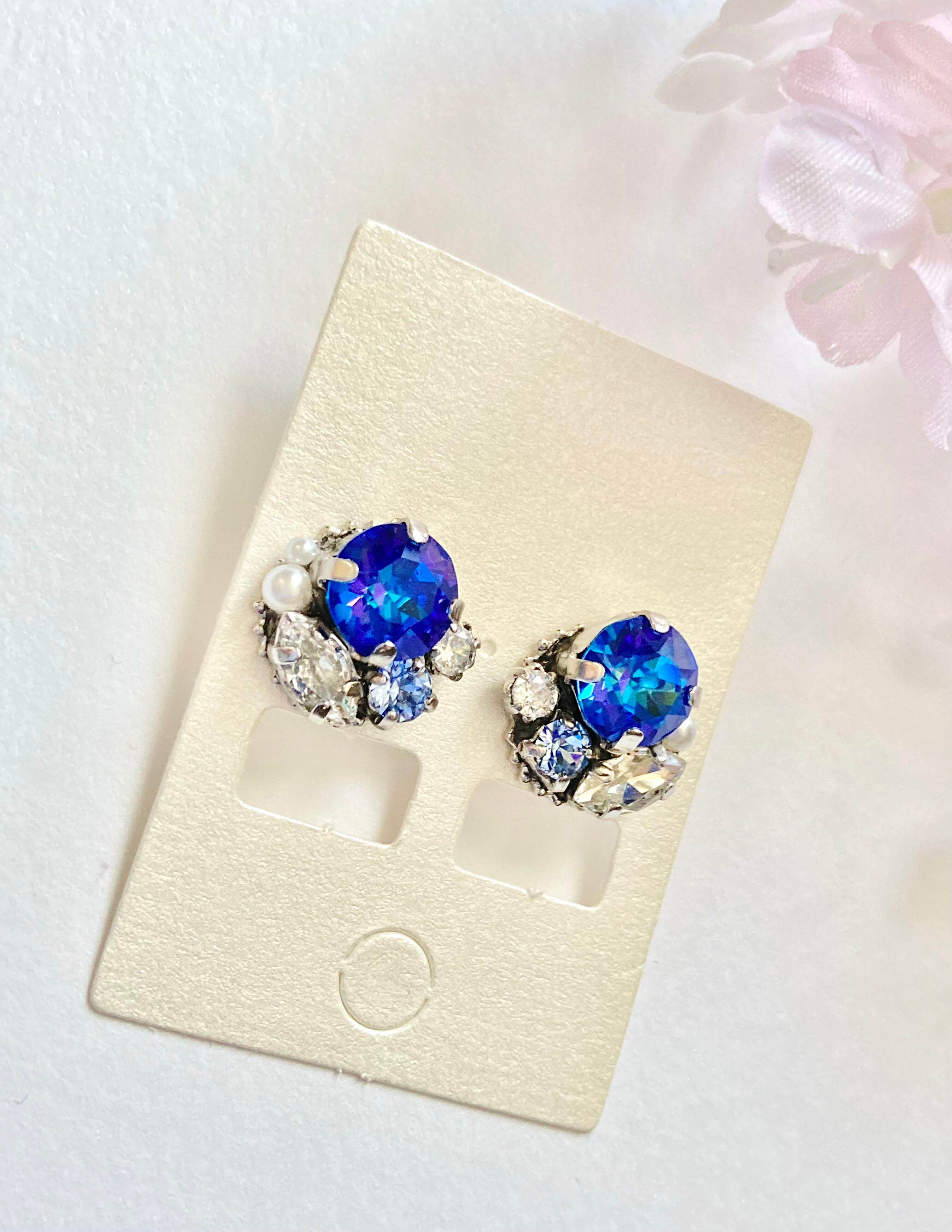 ロイヤルブルーのイヤリング/ピアス | R's handmade ロイヤルブルーのイヤリング/ピアス | R's handmade