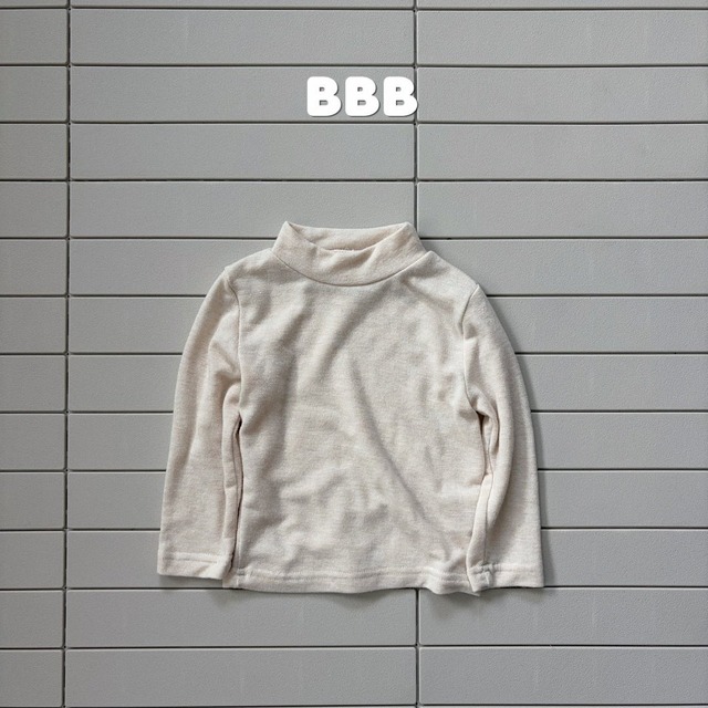 《予約》送料無料【Bella bambina】Solid Mock Neck Tee