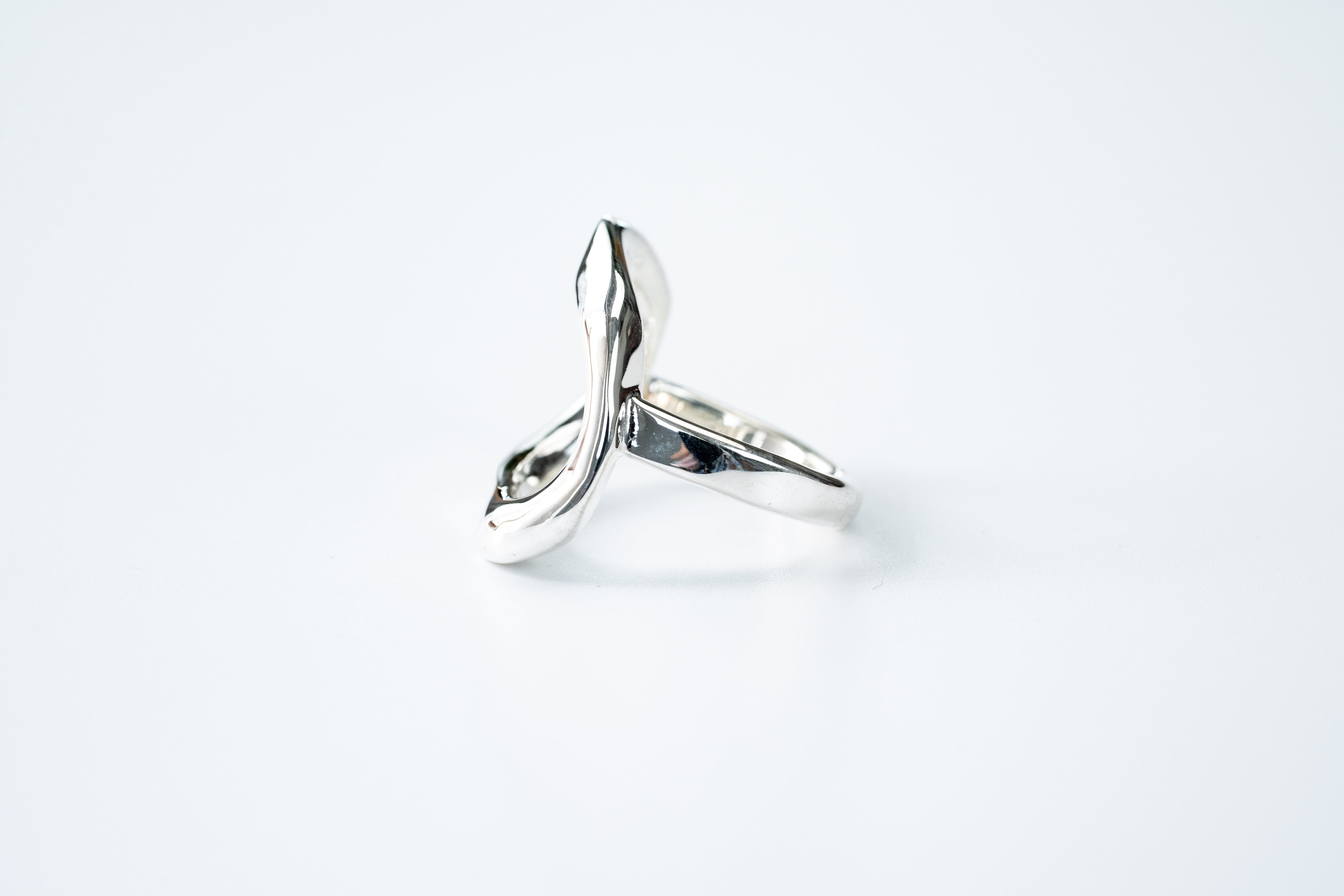 R-062 See through curve ring L | WAKAN SILVER SMITH online store