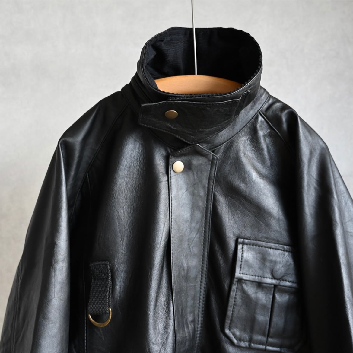 【YOUSED】 REMAKE LEATHER FISHING JACKET