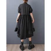 フリルヘム バルーンスリーブ ワンピース  30130