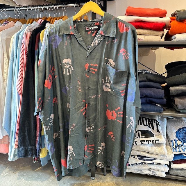 FUBU HAND PAINT S/S SILK SHIRT