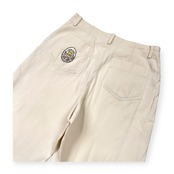 CASTELBAJAC SPORT カステルバジャック スポーツ ピケ風 ナイロン&コットン パンツ サイズ 78 /ホワイト/メンズ