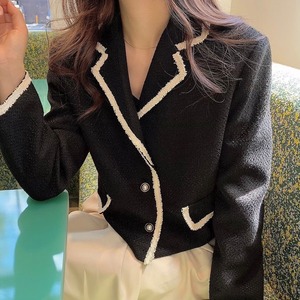 Piping coco tweed JK / black (10月中旬〜下旬頃発送予定)