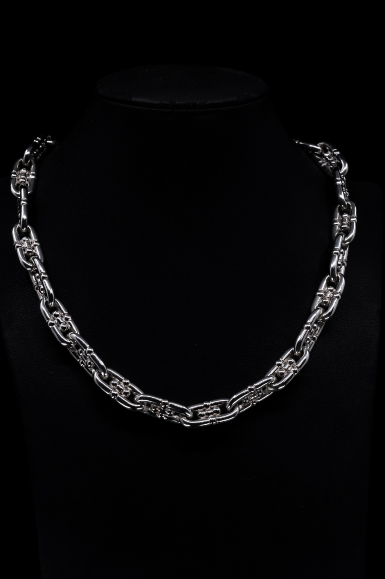 C-058 BP chain link necklace(cross)(25コマ)(約46cm)