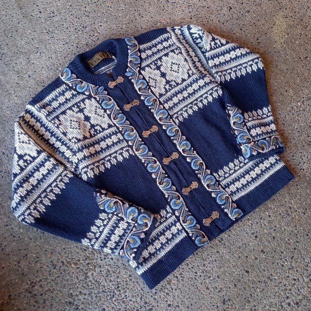 ノルウェー製 nordstrikk メタルフック ノルディックカーディガン used [201012]