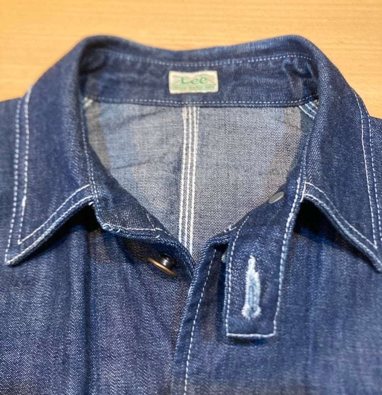Lee リー ロングL チンストラップ デニムカバーオール 濃紺 40 Lee リー ロングL チンストラップ デニムカバーオール 濃紺 40