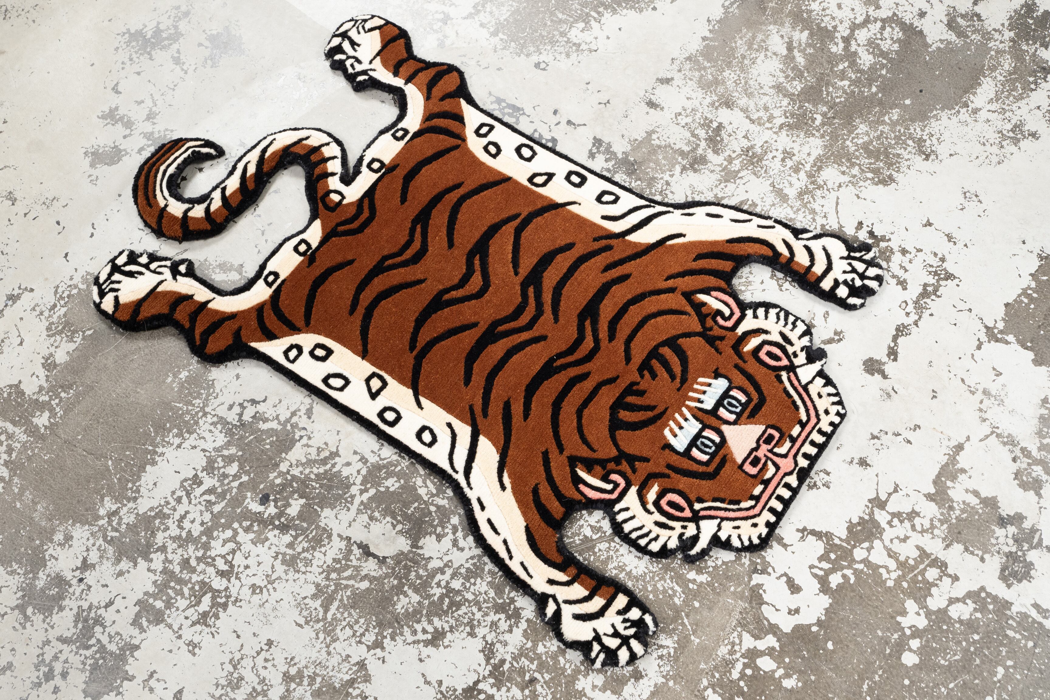 Tibetan Tiger Rug 《Sサイズ•ウール240》チベタンタイガーラグ