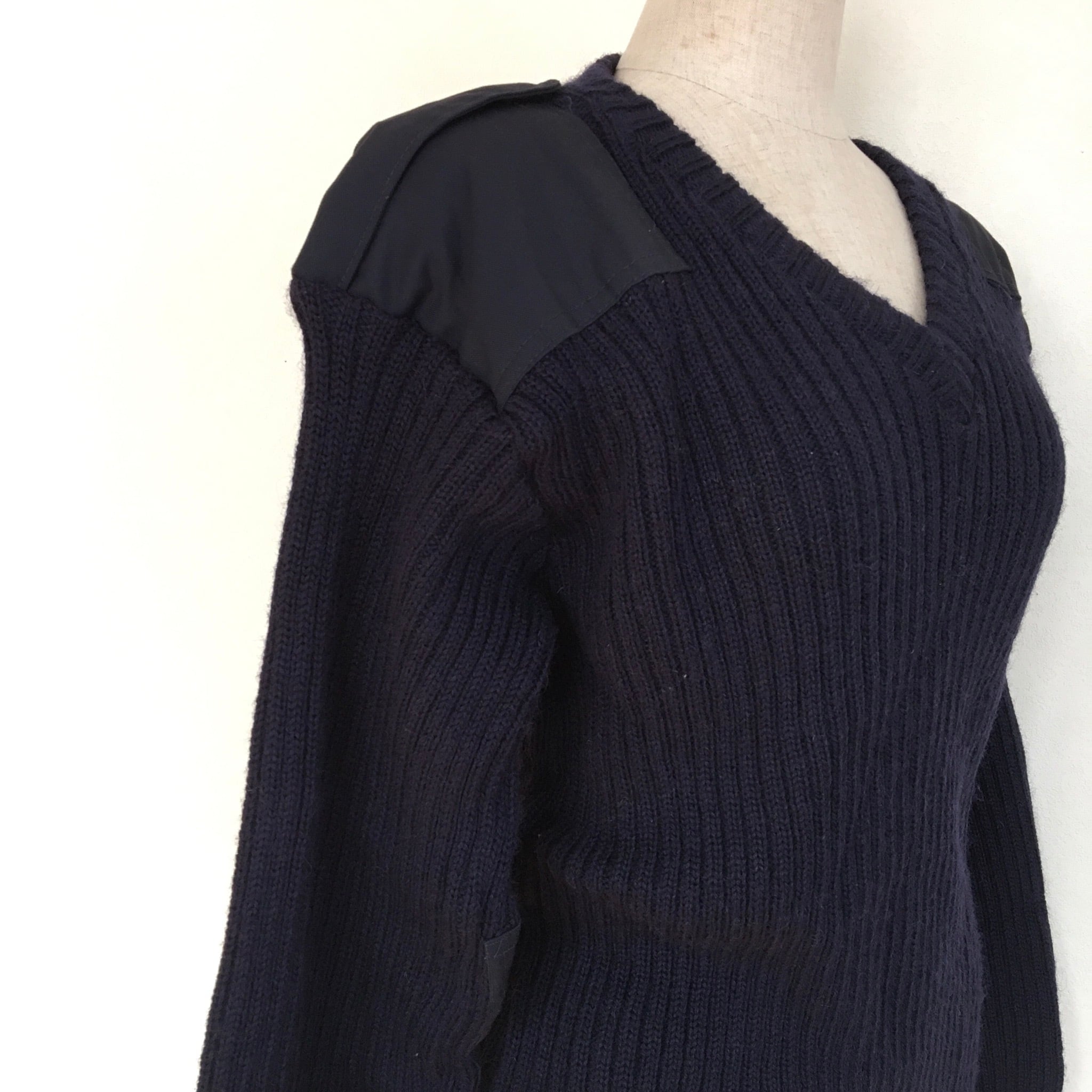 Military knit sweater