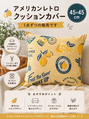 アメリカンレトロクッションカバー