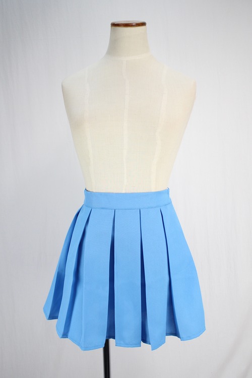 コスプレ衣装 汎用 ライトブルー 水色 カラー スカート 【女性Mサイズ】 ★即納品★