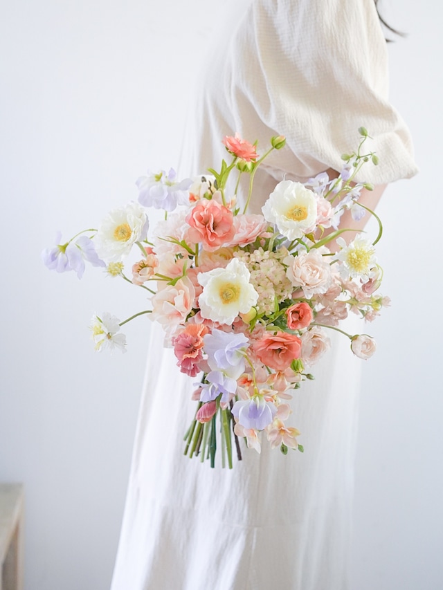 〈完成品販売ブーケ〉colorful nuance artificial flower bouquet