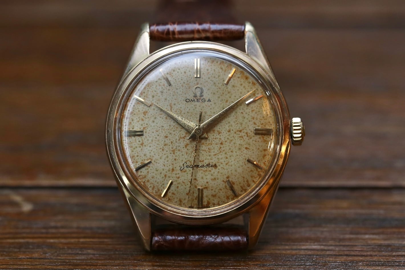 【OMEGA】 1950’s オメガ シーマスター 30mmキャリバー ”ランチェロケース” ノンデイト 手巻き OH済み / Vintagewatch / Seamaster / Cal.285