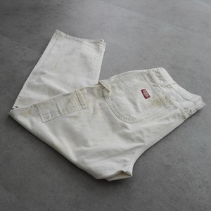 90s Dickies Distressed White Painter Pants [W35L30相当] 古着