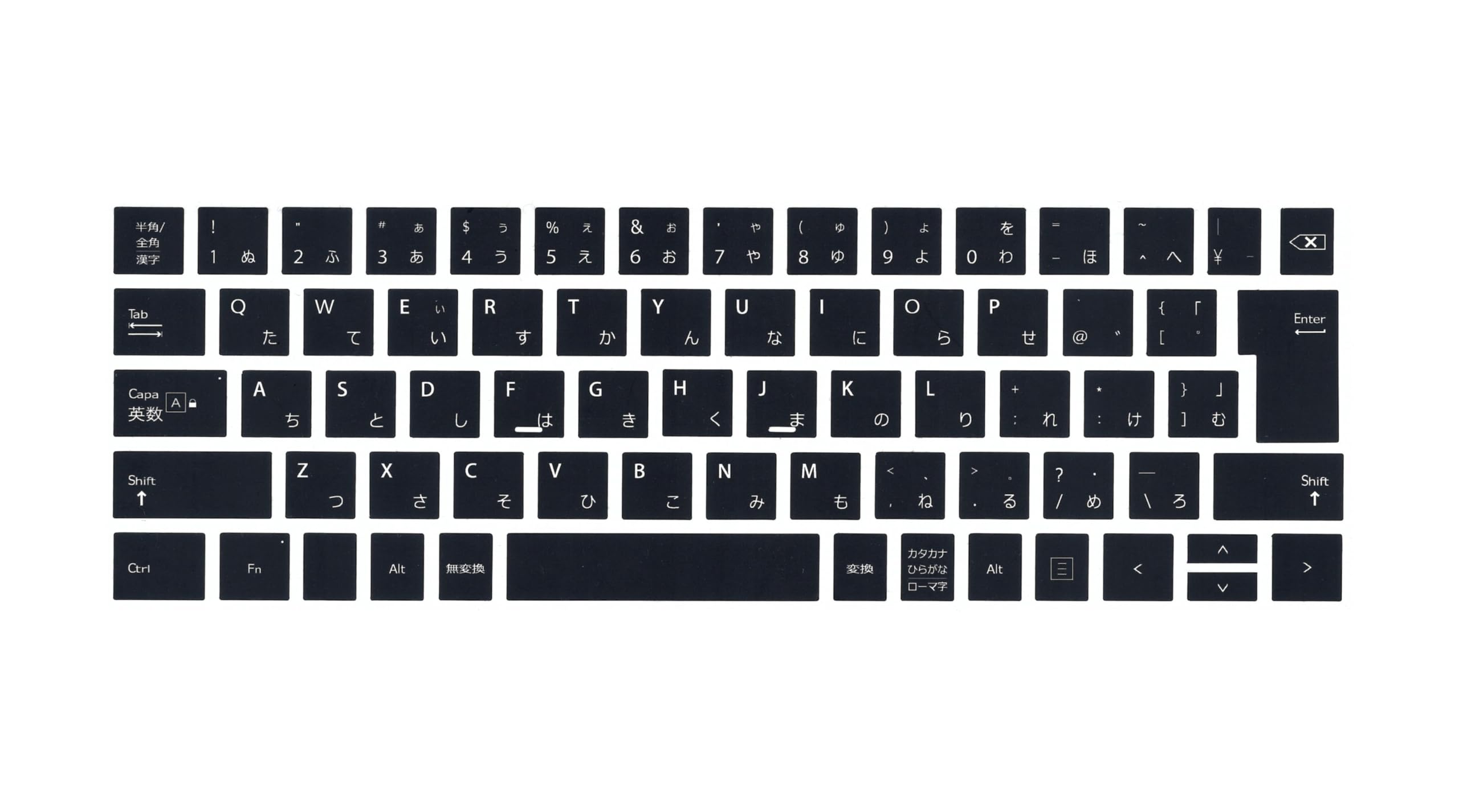 【人気】Surface Pro 4,5,6,7 キー補修シール シール フルセット 剥げたキー補修 時短グッズ 日本製 (ブラック) サーフェス純正キーボード用 1725用