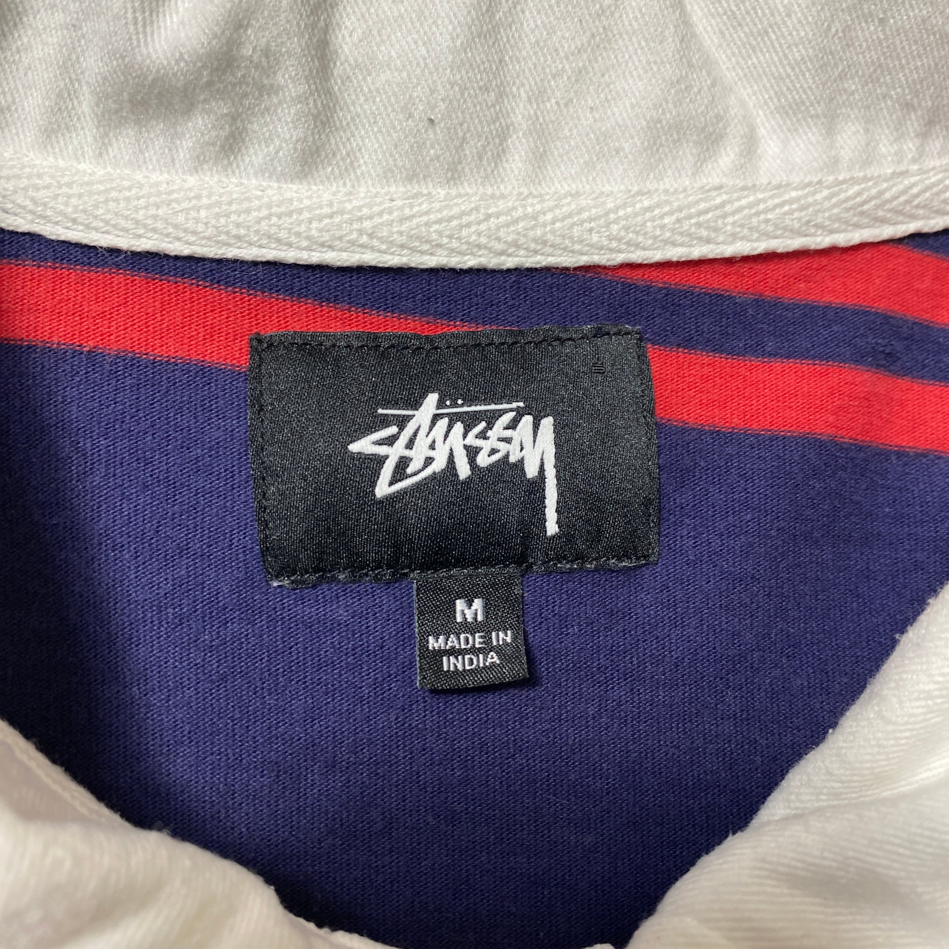 stussy ステューシー 刺繍ワンポイント ストックロゴ ボーダー