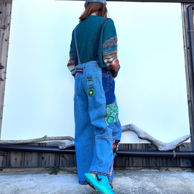 ヒッピーゆるダボリメイクデニム