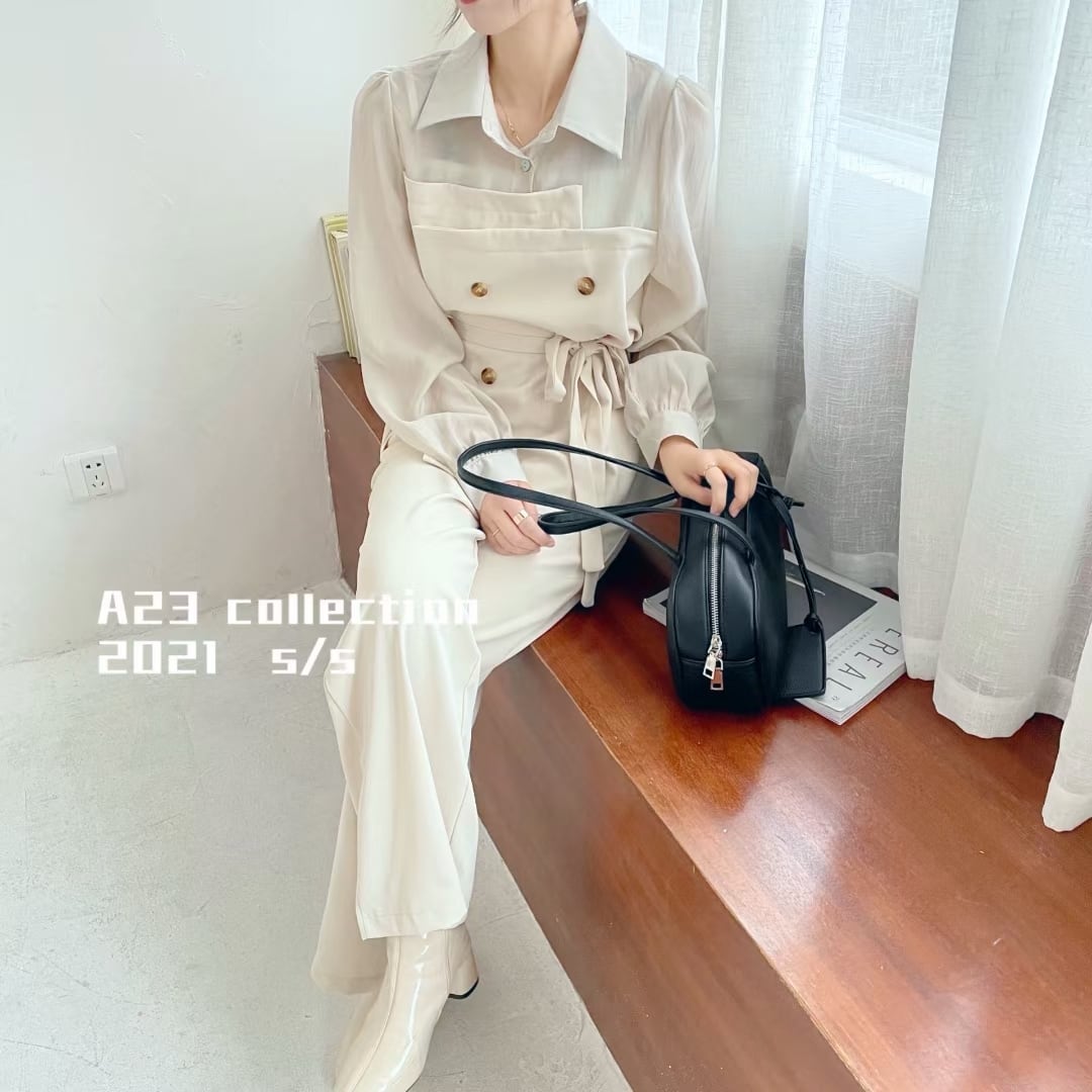 シャツレイヤード風　セットアップ　AJ3396-D08