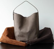 牛革マットトートバッグ