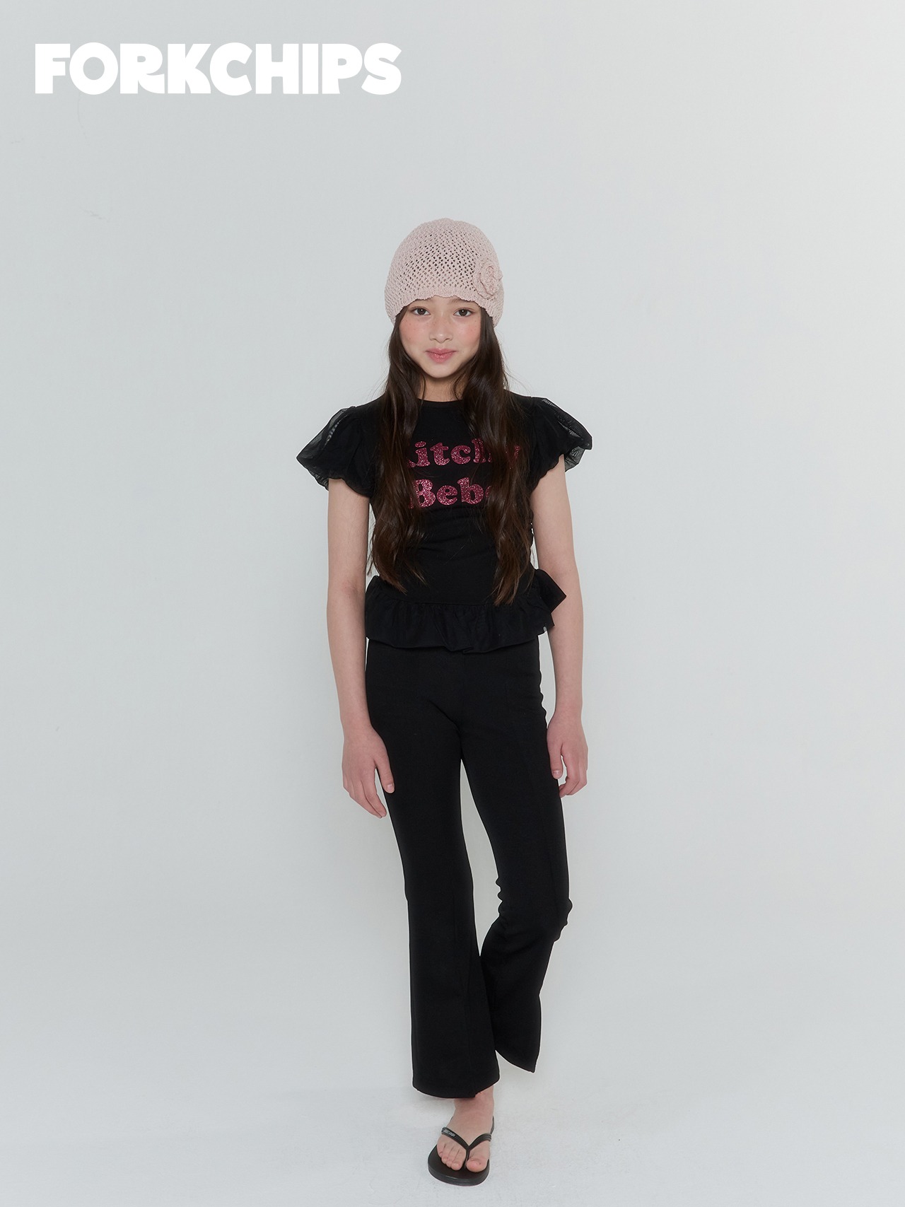[FORKCHIPS] Kitchy Balloon T-shirt / [포크칩스] 키치벌룬티셔츠