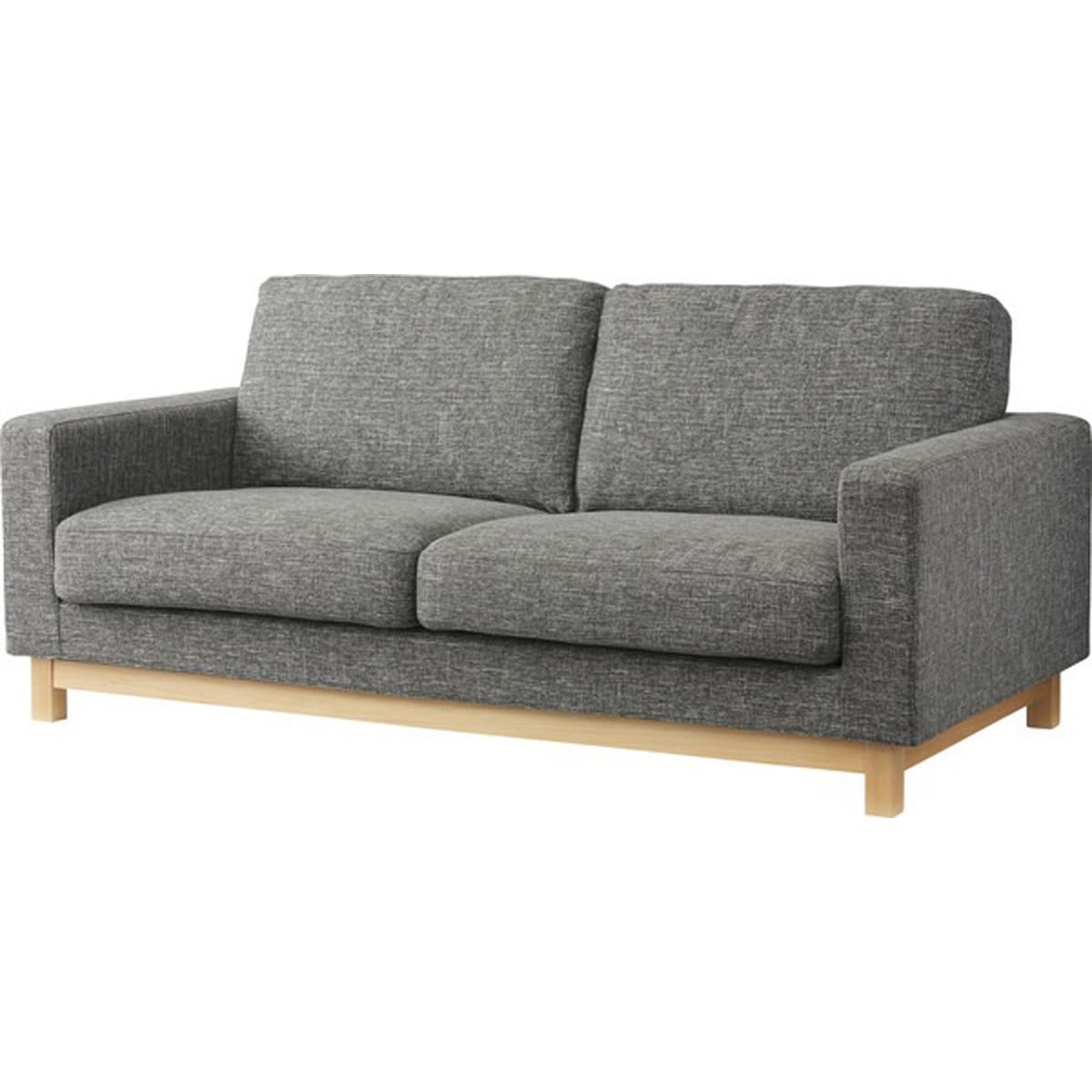 マーク ソファ 木フレーム Sバネ ワイヤースプリング フェザー 天然木 バーチ ラッカー塗装 ポリエステル