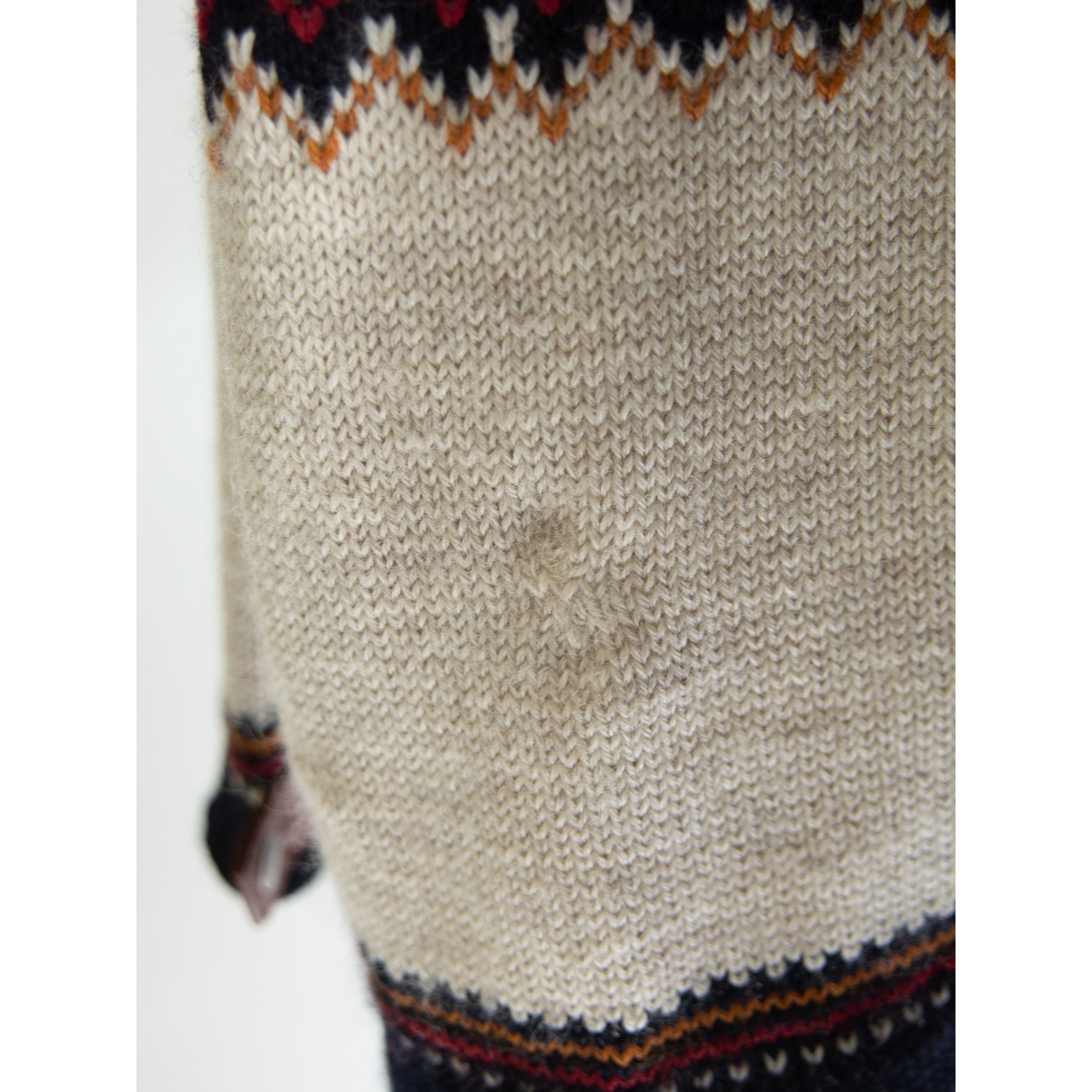 DALE OF NORWAY】Made in Norway 100% wool half zip Nordic sweater