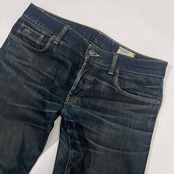 G-STAR RAW ジースターロウ 3301 ヒゲ ハチノス ボタンフライ デニム パンツ W90/インディゴ メンズ