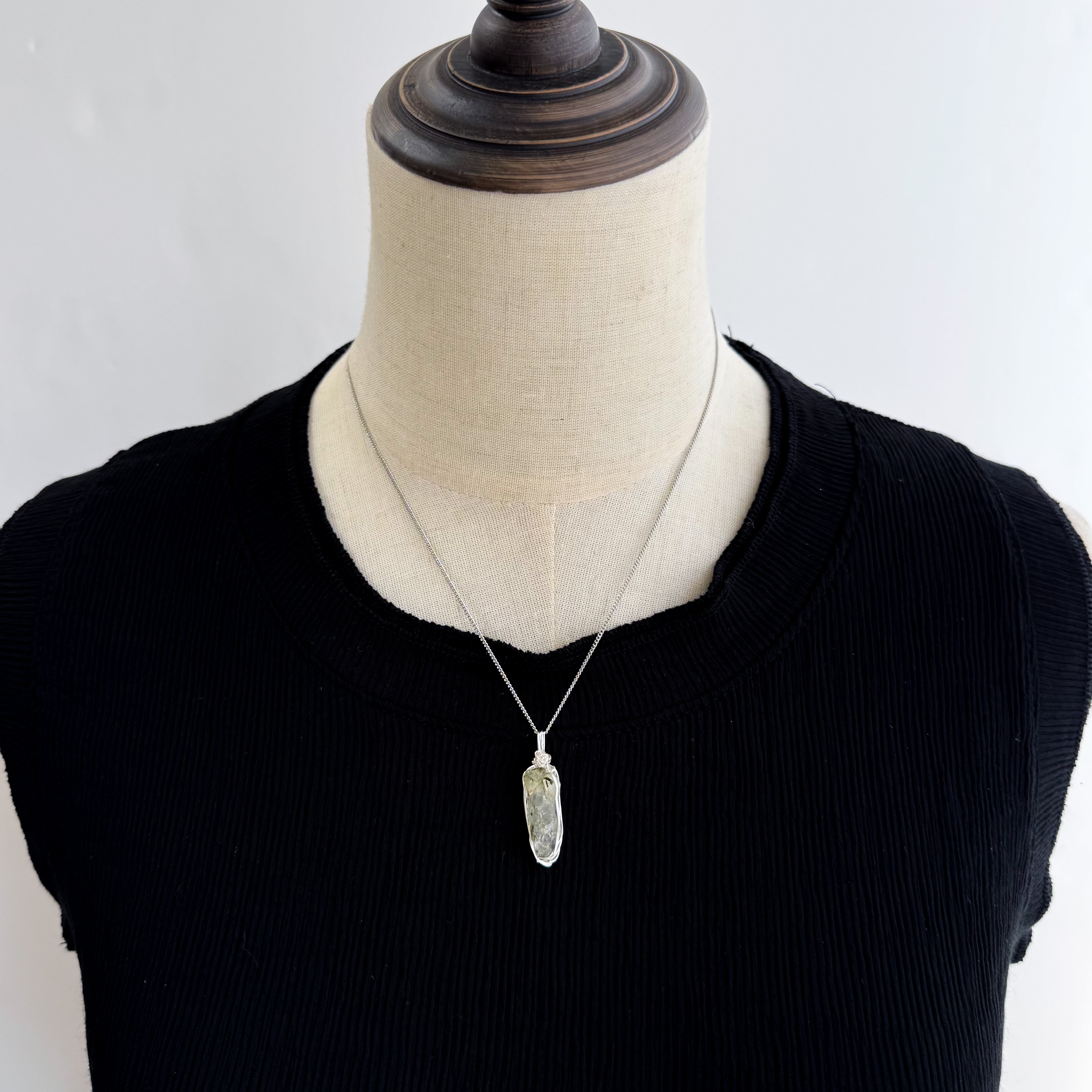 高千穂水晶のネックレス【草入り水晶】 | sunday shop〜宮崎水晶