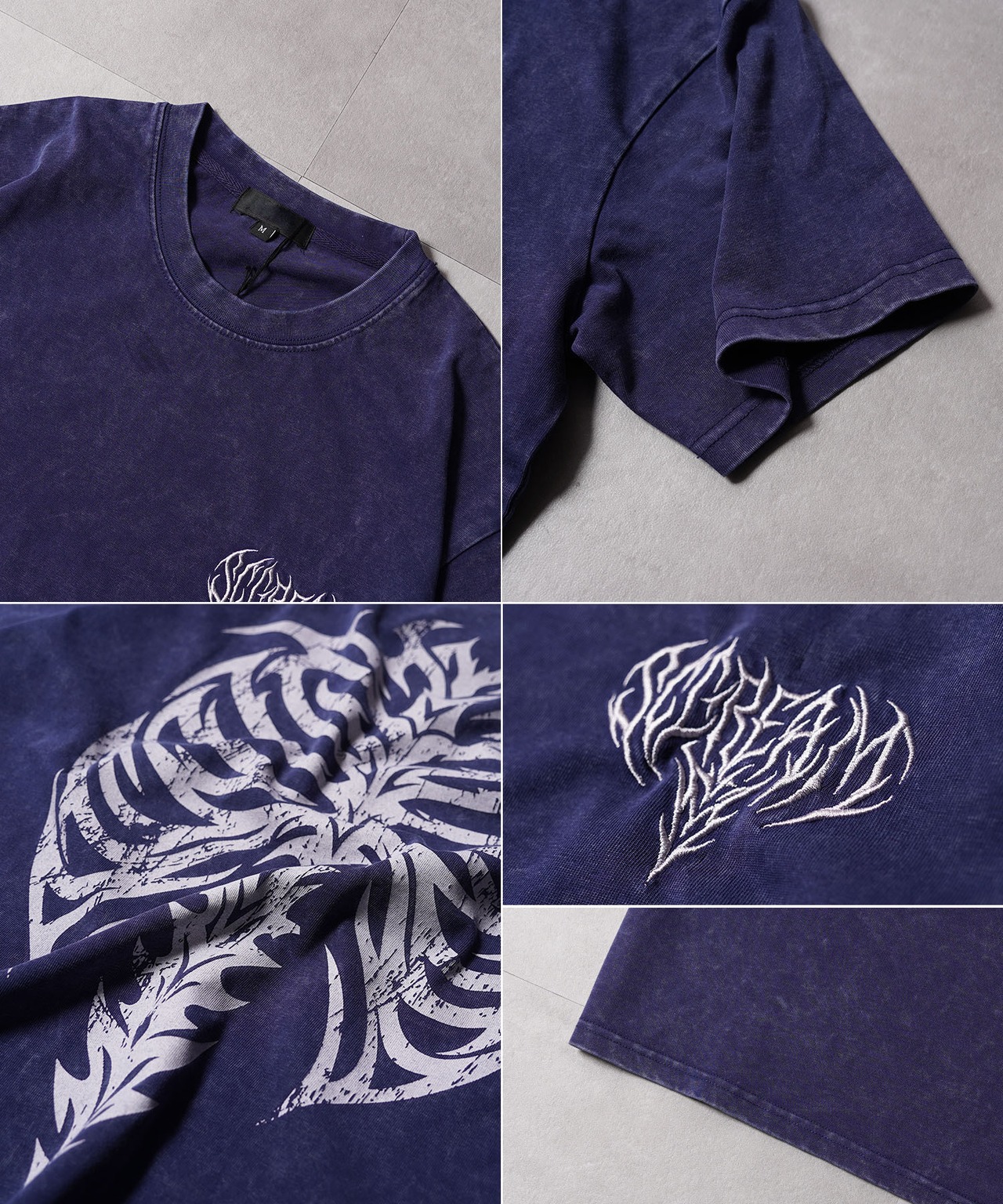 ◆硫化天竺 ボーンモチーフ S/S Tee◆ng-10326