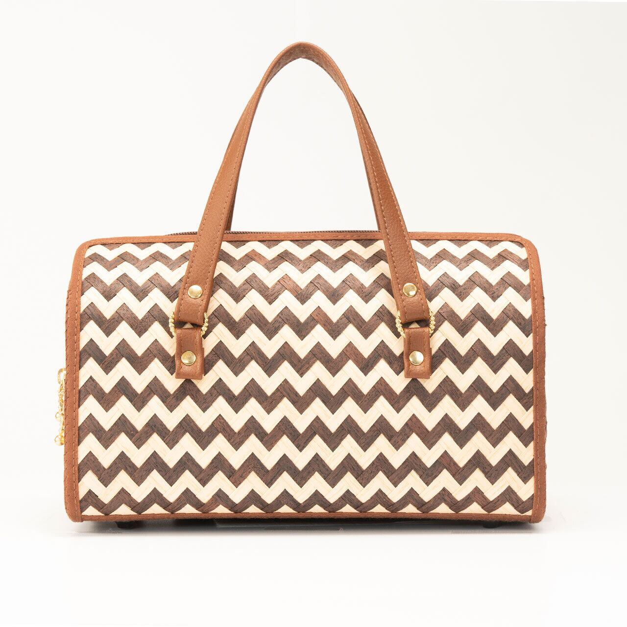 ローボストンバッグ 402 Sakura／木織りバッグ【くりじん】 | kurijin