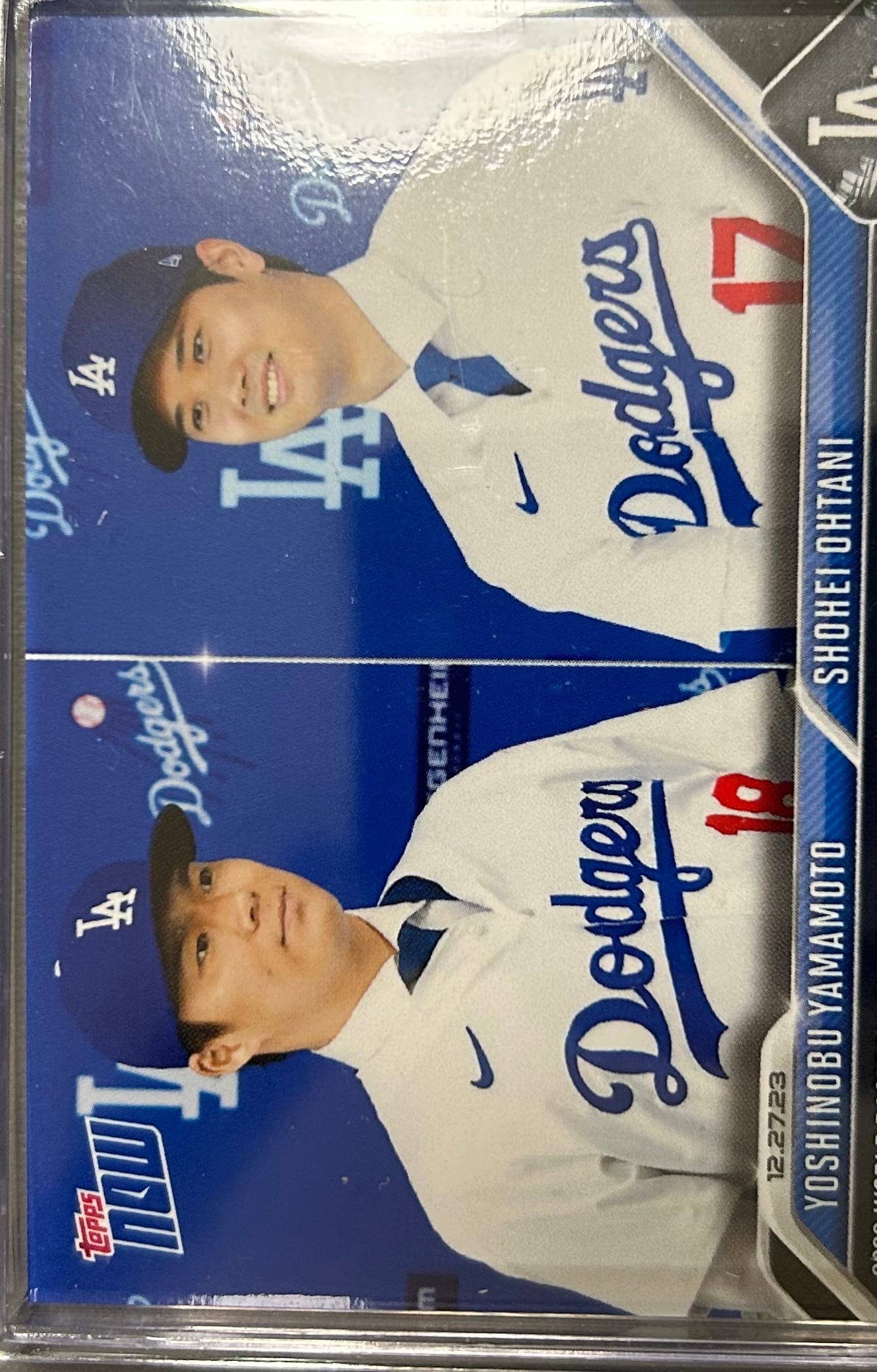 超限定】大谷翔平 ＆ 山本由伸 ドジャース入団会見 Topps Now シングル