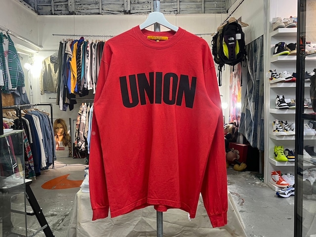 UNION BIG LOGO LS TEE RED 3 70461